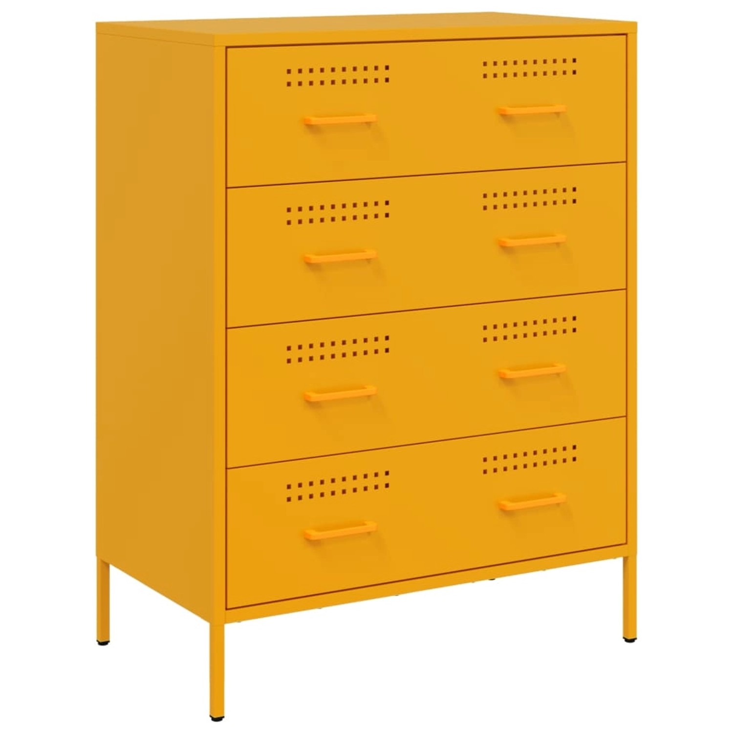 vidaXL Sideboard Senfgelb 68x39x89 cm Stahl 842985 günstig online kaufen