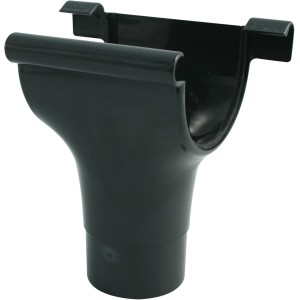 Marley Dachrinnenstutzen RG 100/75, anthrazitfarben, zur Regenwasserableitung.