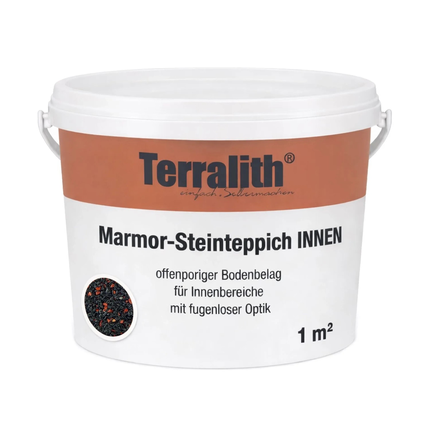 Terralith Edelsteinteppich Jaspis Nero 1 m² Innen