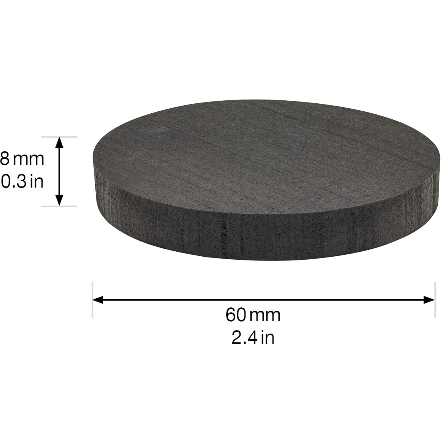 Wagner Topffüße Set, Ø 60mm, Schwarz, aus Kautschuk, zum Unterlegen von Pflanztöpfen.