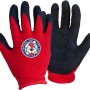 Workpower Kinderhandschuhe Sammy, rot/schwarz, Größe 4. Arbeitshandschuhe für Kinder.
