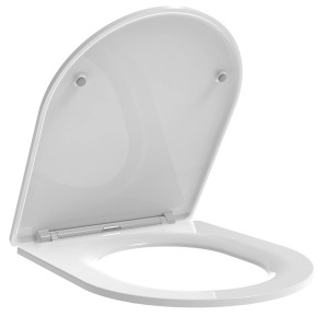 Domberg WC-Sitz, passend für WC DB1005, aus Duroplast mit Absenkautomatik und Schnellabnahme.