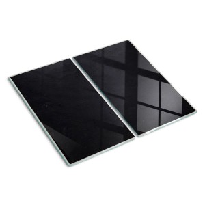Tulup Herdabdeckplatte SET aus 2 Stück 30x52 cm Schneidebrett Glas Schutzplatte Küchenutensilien Anschlagtafel