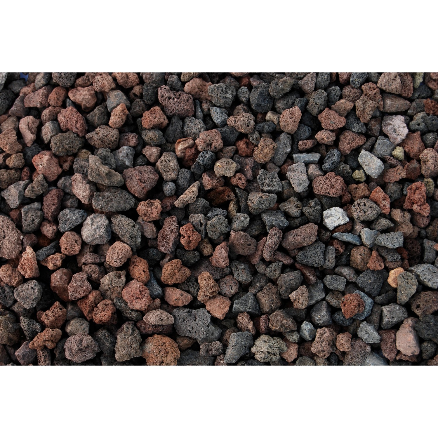 Lavasplitt Glut-Schwarz 8 - 16 mm 20 kg PE-Sack