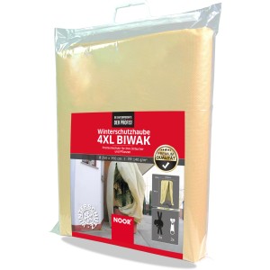 Verpackte, beige Noor Winterschutzhaube Biwak XXXXL für Pflanzen, 250x350cm.