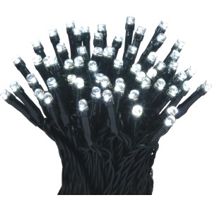 Zweifarbige Lichterkette mit 140 LEDs (kalt-/warmweiß) für Innen & Außen.