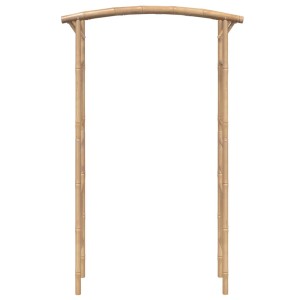 Rosenbogen aus Bambus, 118x40x187 cm, ideal als Rankhilfe für Garten und Terrasse.
