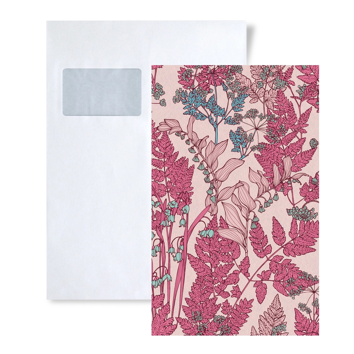 PROFHOME 1 MUSTERSTÜCK S-377518-GU DIN A4 MUSTER der Floral Tapete günstig online kaufen