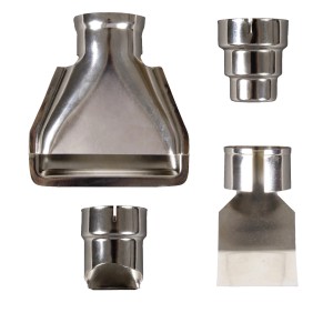 Einhell Heißluftpistole TE-HA 2000 E: Düsen-Set, bestehend aus Reduzier-, Breitstrahl-, Reflektor- und Abstrahldüse.