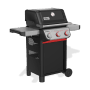 Weber Gasgrill E-325 GBS Spirit 2025, 3 Brenner, schwarz. Grillwagen mit Sear Boost Funktion und Seitenablagen.