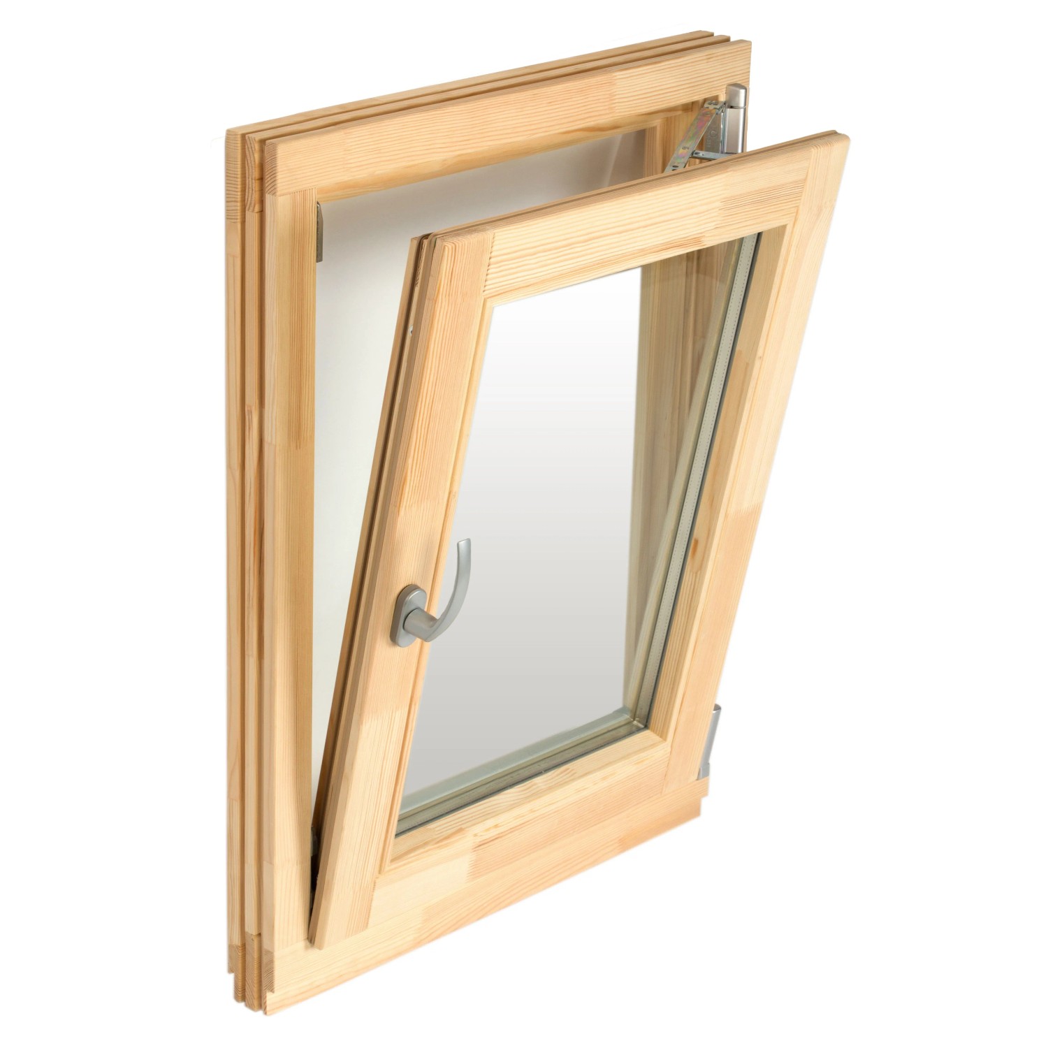 Panto Holzfenster Dreh/Kipp 90 cm x 120 cm x 6,8 cm DIN R