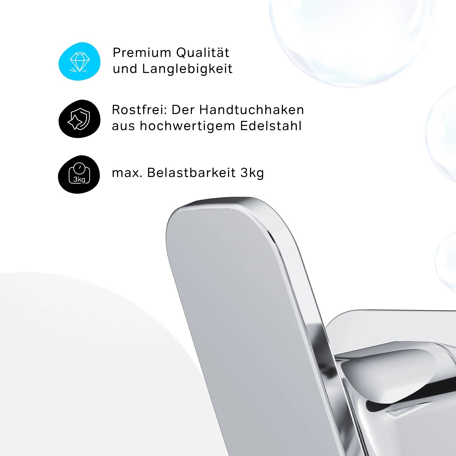 AM.PM Doppelhaken Inspire V2.0 Chrom für Handtücher im Detail.