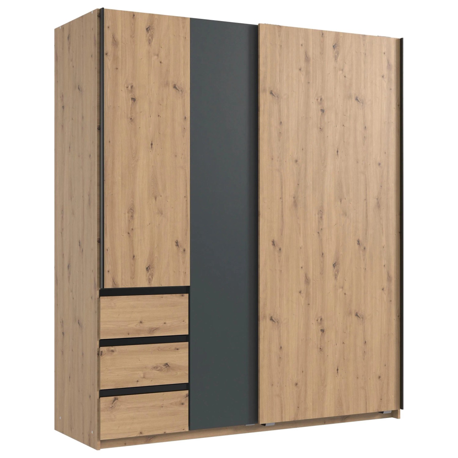 Mömax Schwebetürenschrank Adria Eiche Artisan