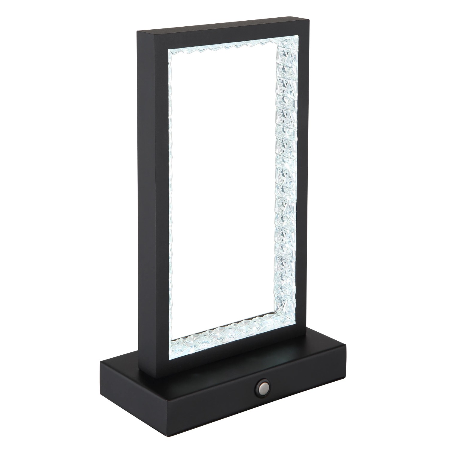 Schwarze Globo LED-Tischleuchte Samega mit Touchdimmer, ideal als Deko-Leuchte.