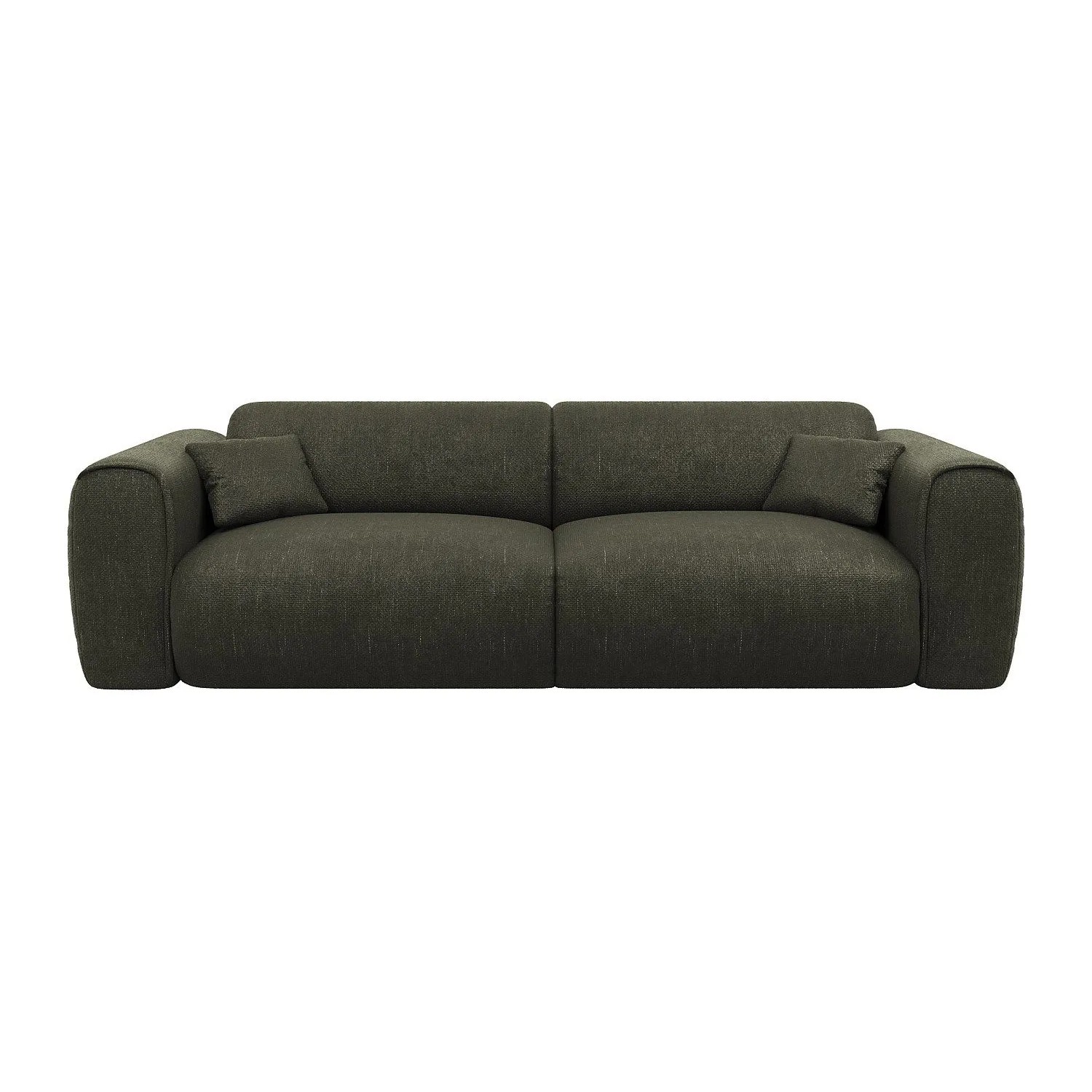 Vente-unique Schlafsofa Pognia Khaki 236 cm