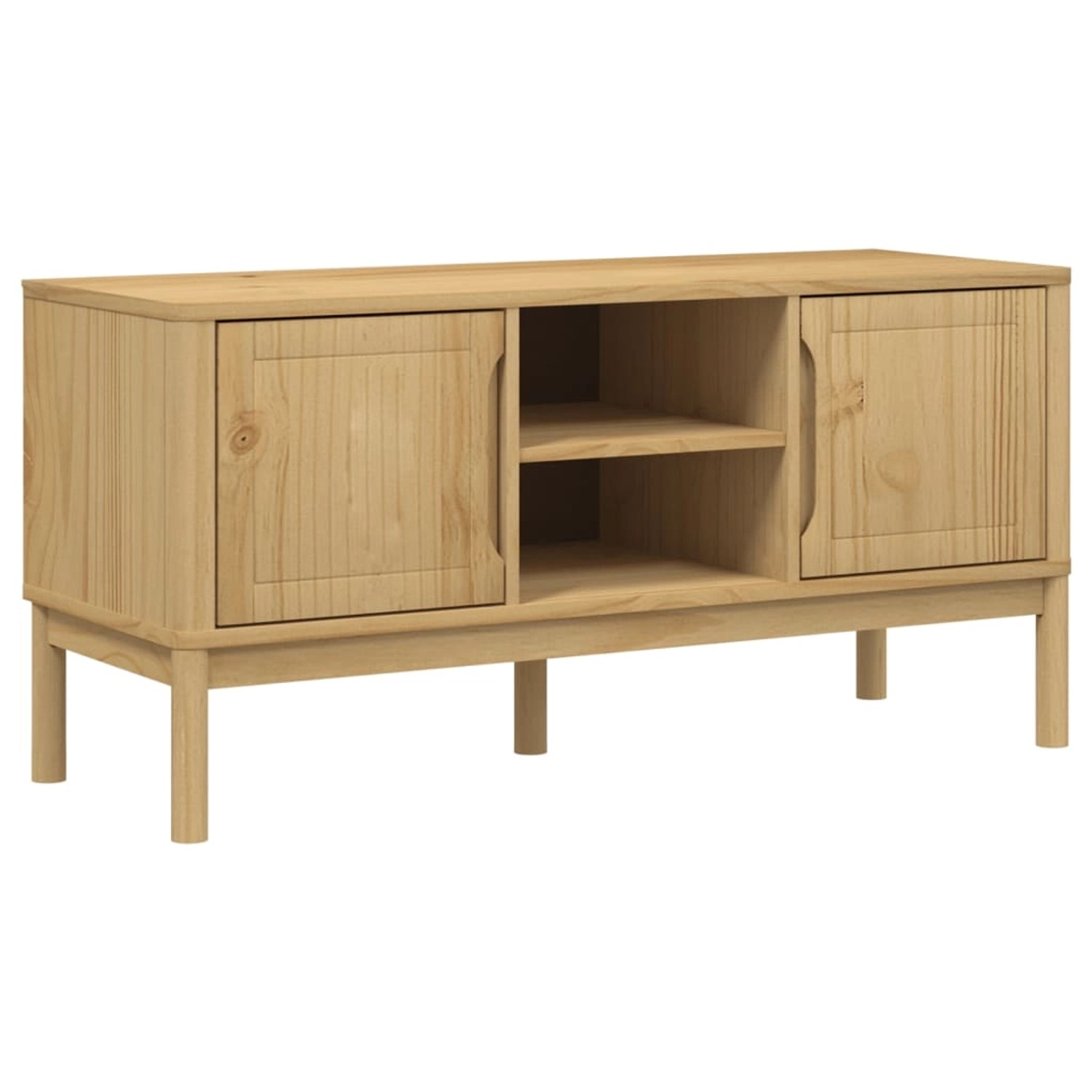vidaXL TV-Schrank FLORO Wachsbraun 114x43x55 cm Massivholz Kiefer 374014 günstig online kaufen