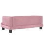 vidaXL Hundebett Rosa 80x45x30 cm Samt 171897_5