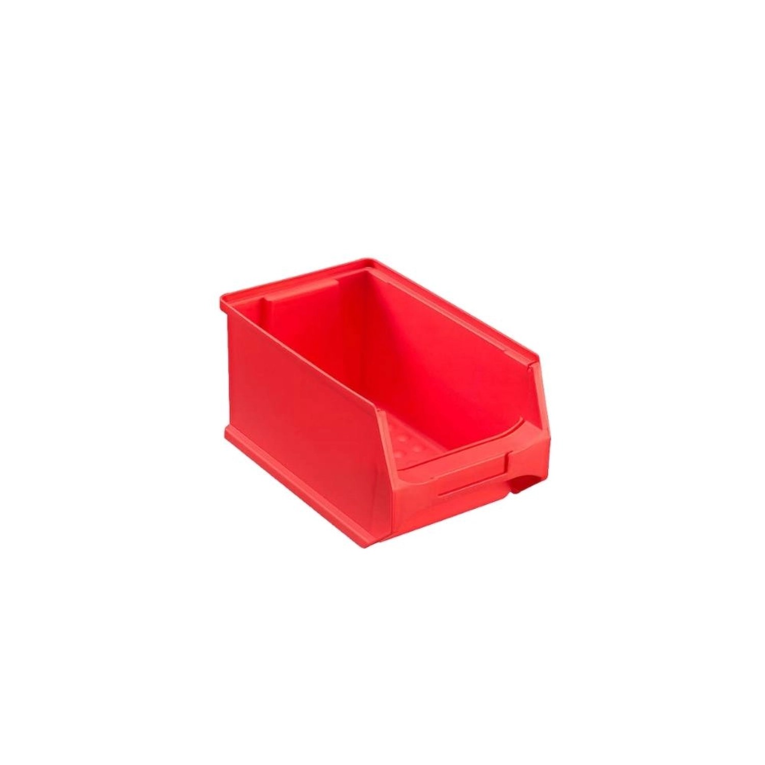 Rote Sichtlagerbox 2.8L, 12.5x14.5x23.5cm, aus Kunststoff für Aufbewahrungssysteme.