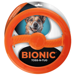 Oranger Bionic Hundespielzeug Ring, robust und schwimmfähig, 22,7 cm.