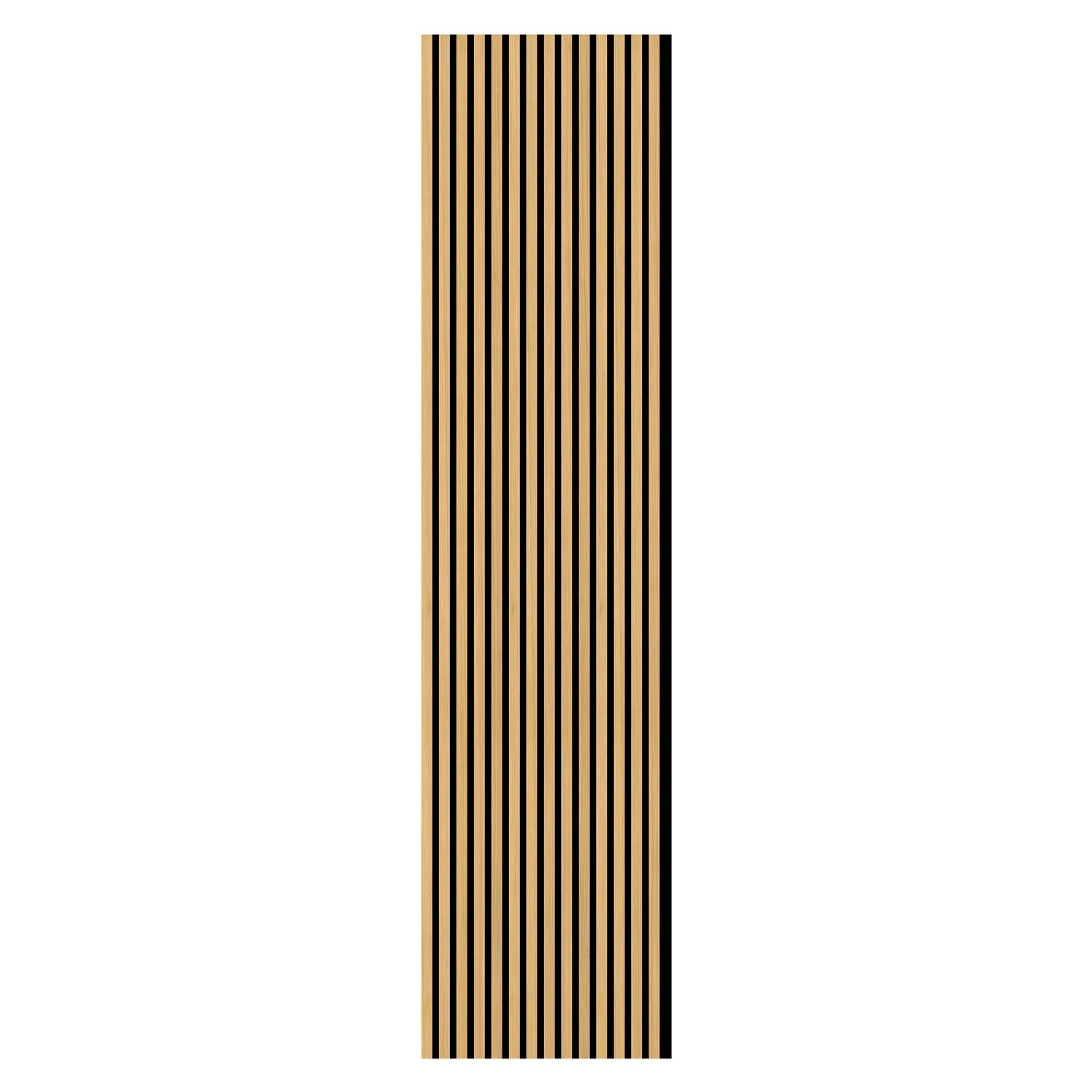FN Acustico  Akustikplatte PET u. MDF Furniert 572,5 x 19 x 2400 mm Eiche Natur