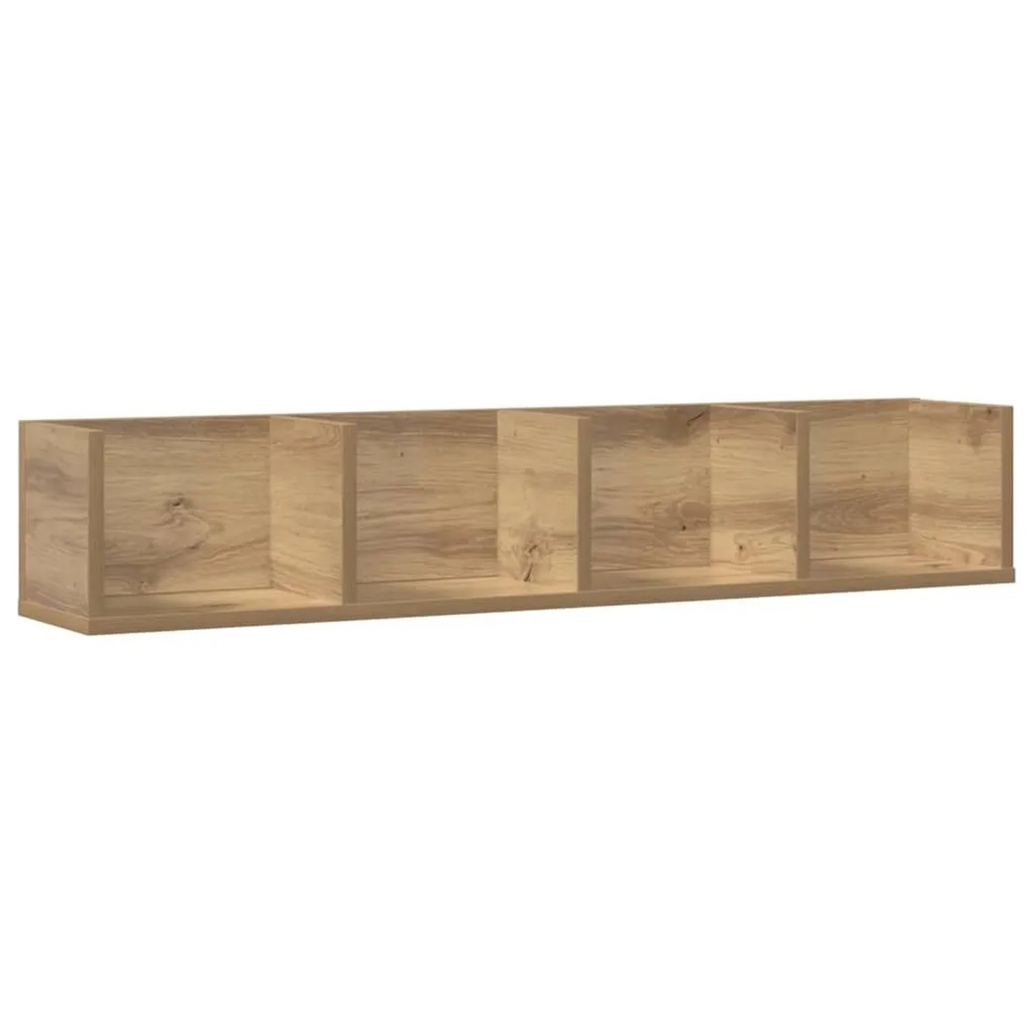 vidaXL CD-Wandregal Artisan-Eiche 100x18x18 cm Holzwerkstoff 855951