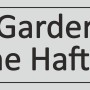 Türschild 'Für Garderobe keine Haftung', 12x4,5cm, silbergrau.
