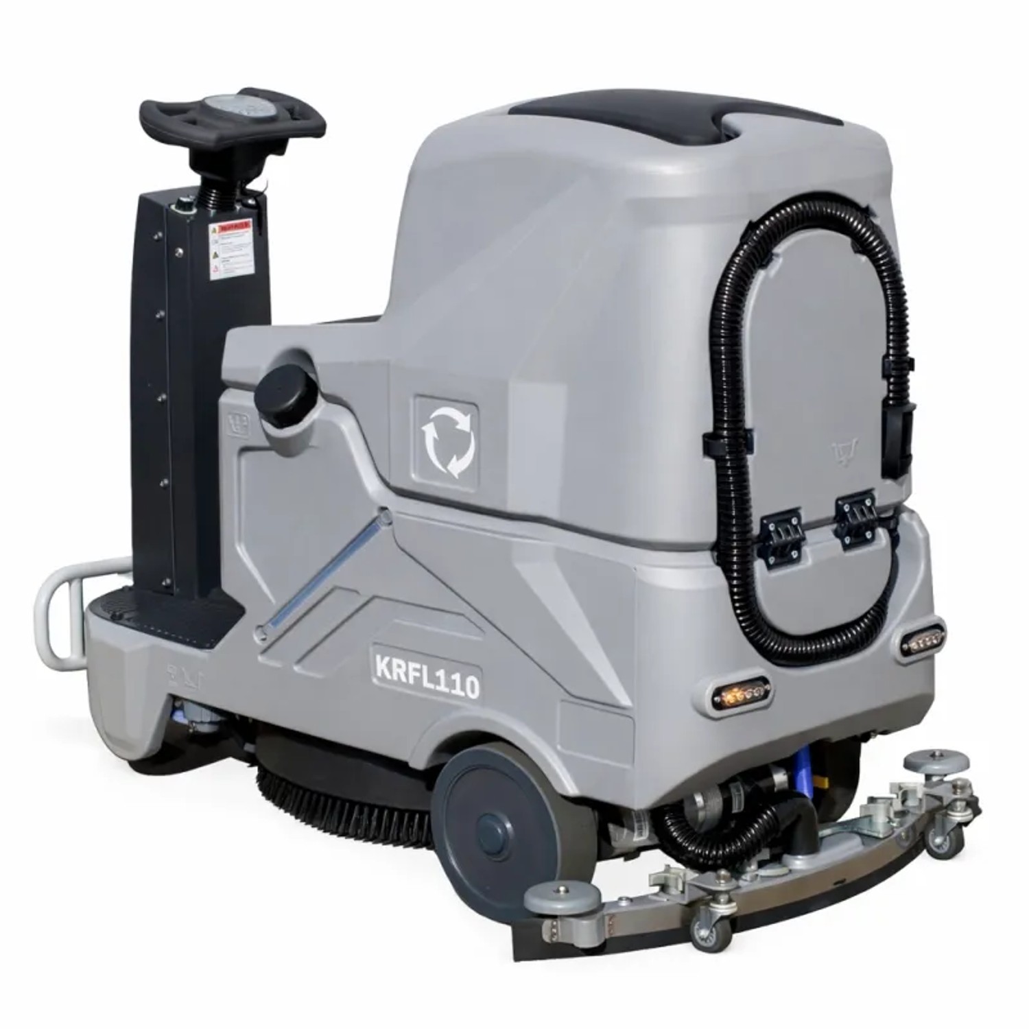 DeTec. Aufsitzscheuersaugmaschine DT FL70 mit 2 Akkus Scheuersaugmaschine 56 cm Bürstendurchmesser_4