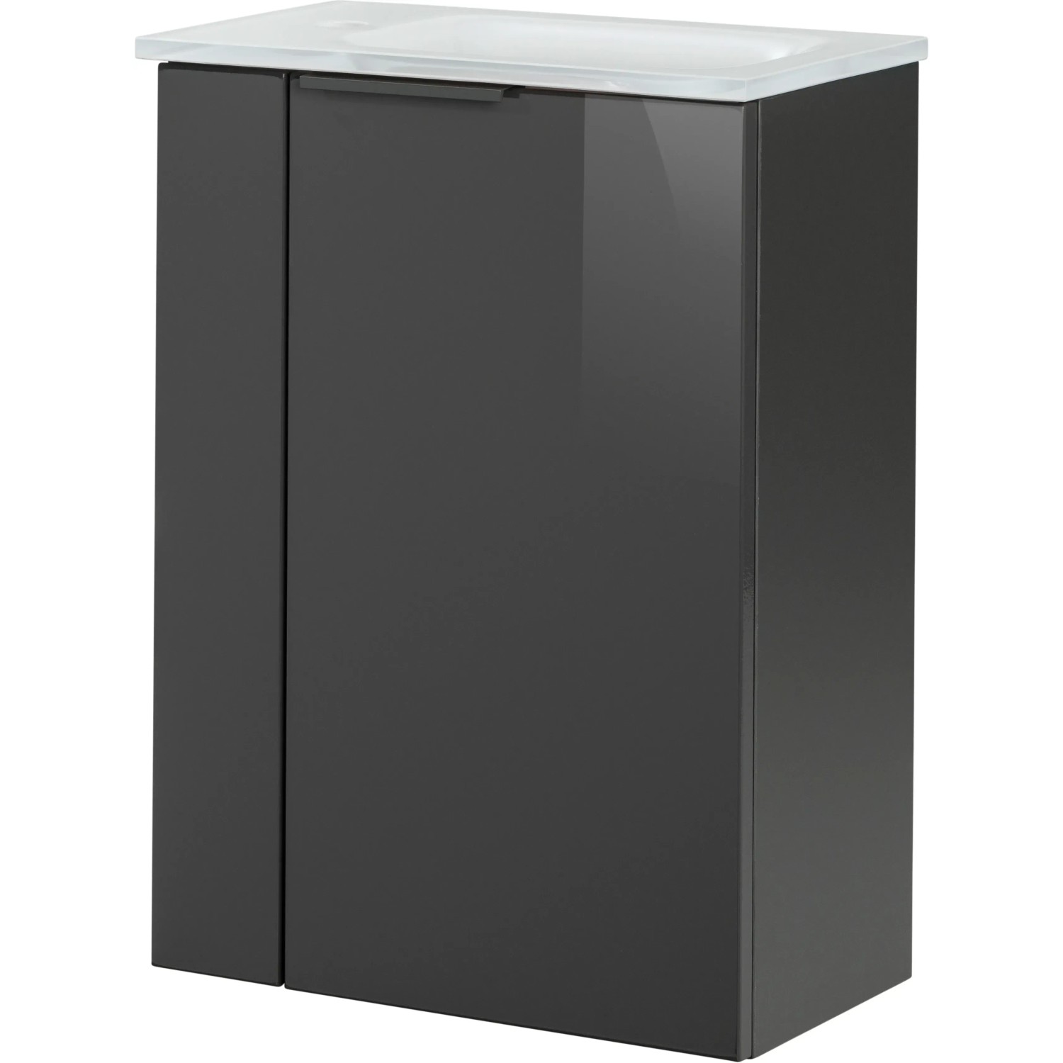 Fackelmann Waschbeckenunterschrank SBC, Anthrazit, 44 cm breit.
