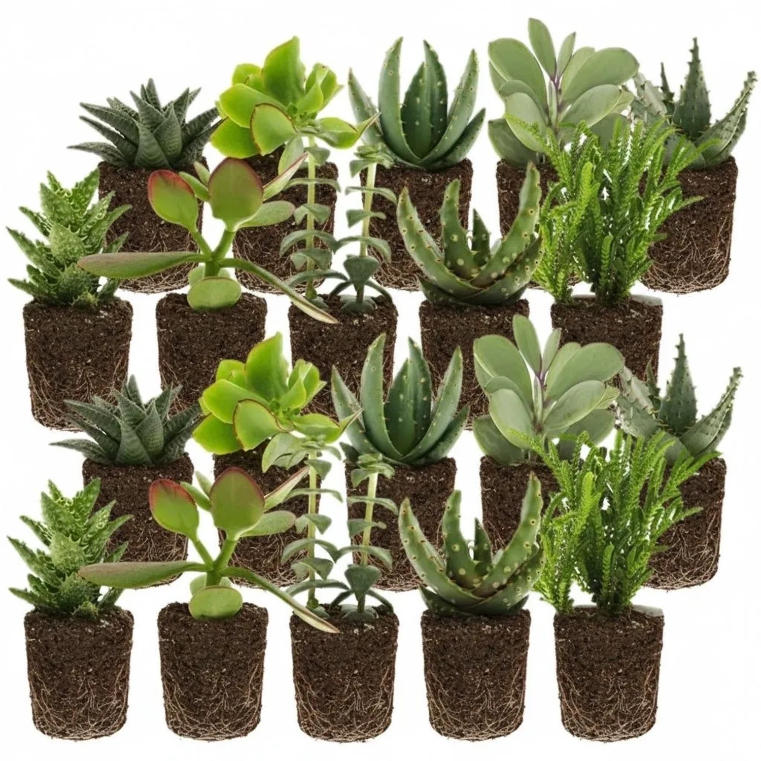 Vdvelde Mini Sukkulenten 20 Stück   5,5 Cm   Mix