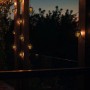 Näve LED Solar Lichterkette Fogo mit Kugeldesign und Flammeneffekt, schwarz.