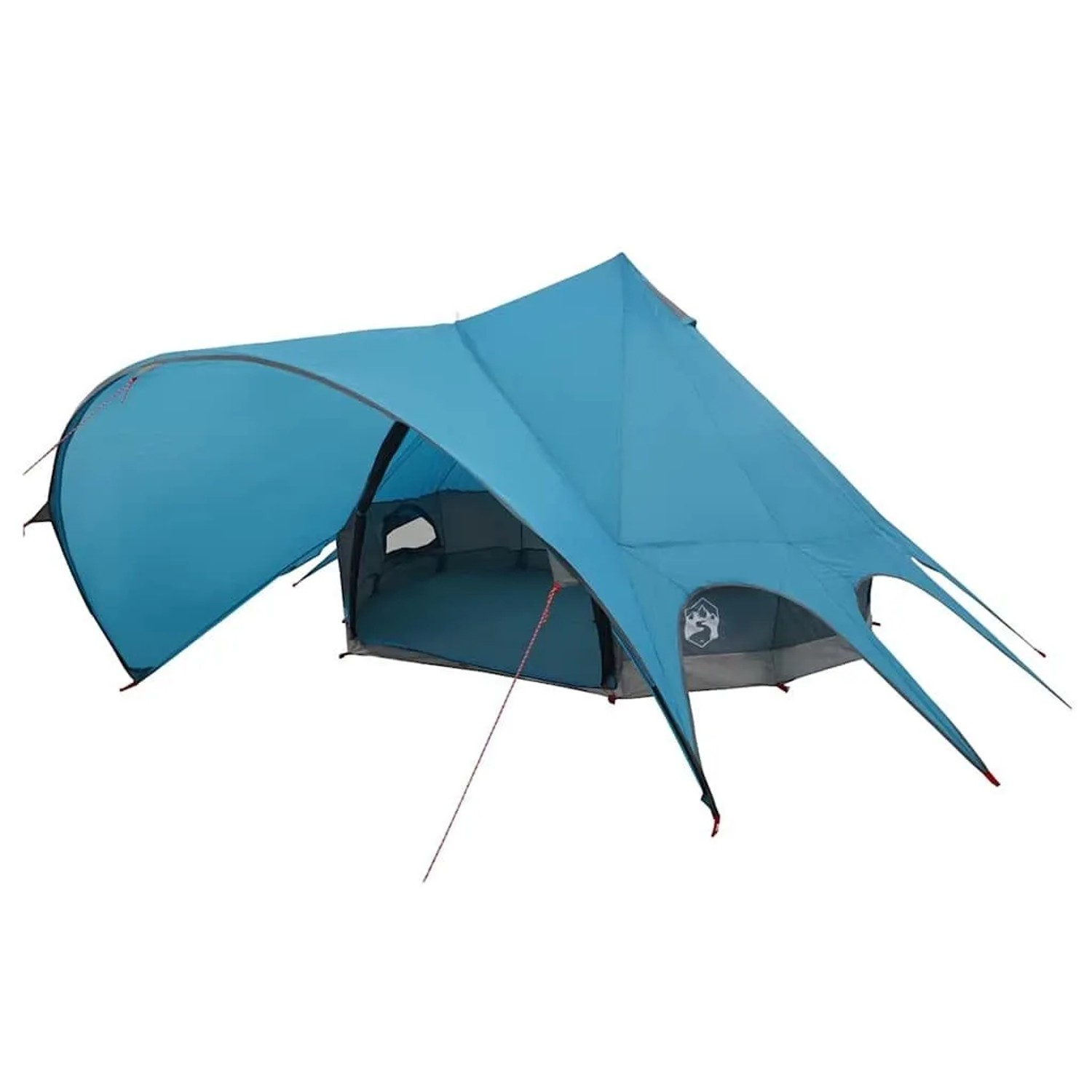 vidaXL Teepee Zelt mit Dach Blau und Grau 600 x 600 x 347 cm 42004012