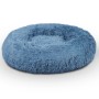 Türkisfarbenes, rundes Bestlivings Haustierbett Fluffy (Ø50cm). Gemütliches Hundekissen/Katzenbett.