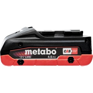 Metabo Akkupack LiHD Air-Cooled 18 V/4 Ah für Elektrowerkzeuge, schwarz-rot.
