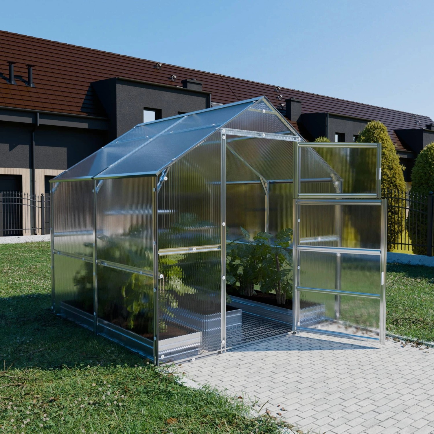 Klasika Greenhouses Bernard*KLASIKA Gewächshaus 2,35 x 2 m (4,7 m²),  mit 4 günstig online kaufen