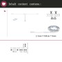 Paulmann MaxLED Stair LED-Strip-Erweiterung: 3x 1m LED-Streifen, Verteiler, Klebepads. Maße und Zuschnitt gezeigt.
