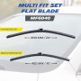 Michelin Scheibenwischer Set Multi Fit MF6040, 2er Set mit 600/400mm Länge für klare Sicht.