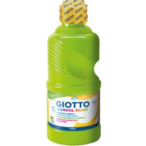 Giotto School Paint, zinnobergrüne Temperafarbe, 250 ml Flasche.