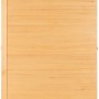 Redsun Deluxe Infrarotkabine aus Tannenholz, naturbelassen, Detailansicht der Holzwand.