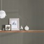 Vliestapete Trendwall 2 Art Deco, schwarz-goldene Glitzertapete mit geometrischem Muster.