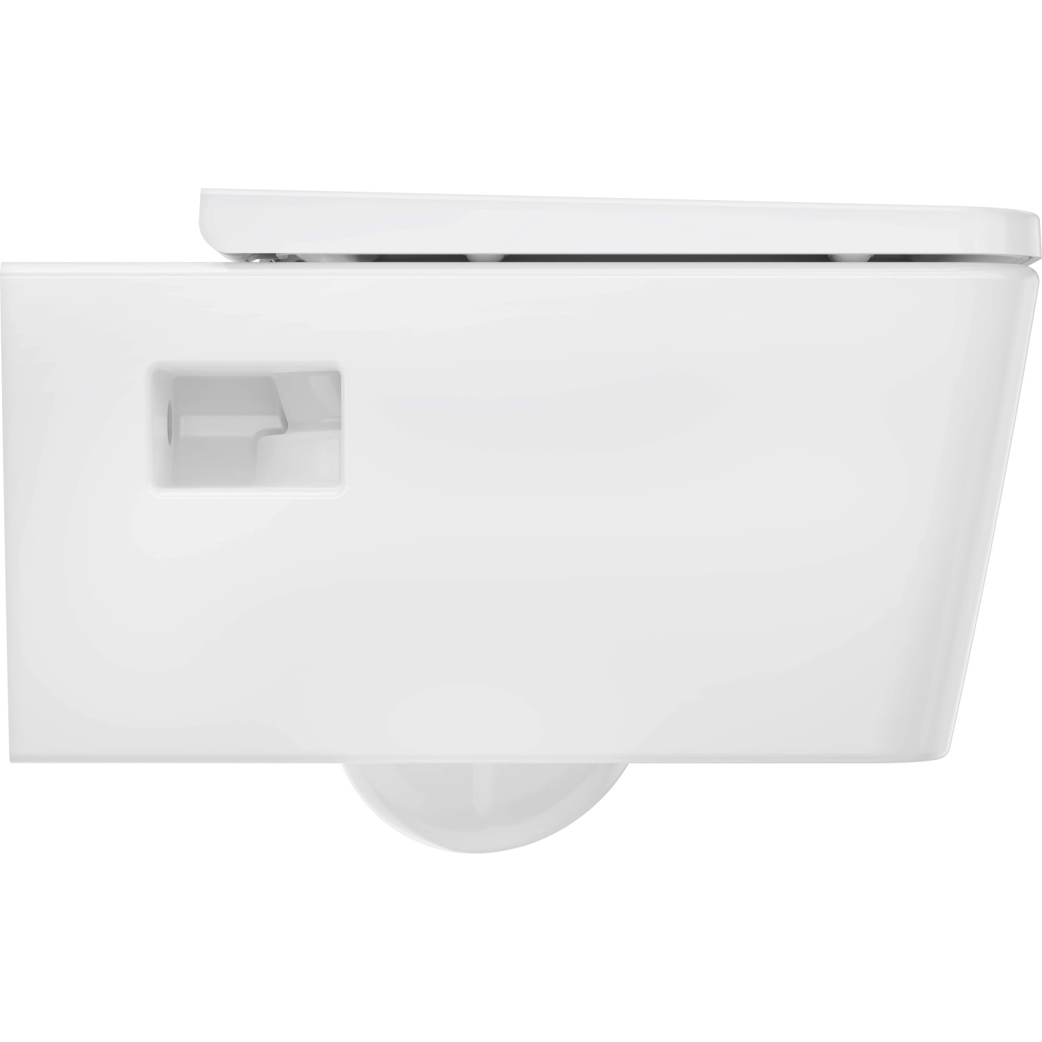 Hansgrohe Wand-WC-Set EluPura Original Q, spülrandlos mit SoftClose, Keramik, Weiß.