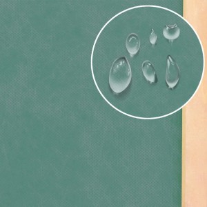 Detailaufnahme: Wasserabweisendes Dach der VidaXL Garten Aufbewahrungsbox aus Holz.