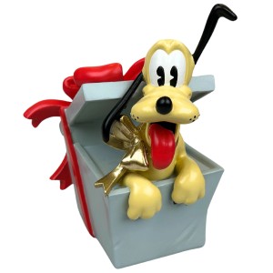 Disney Deko-Figur Pluto (21 cm) in Geschenkbox, ideal als Weihnachtsdekoration.