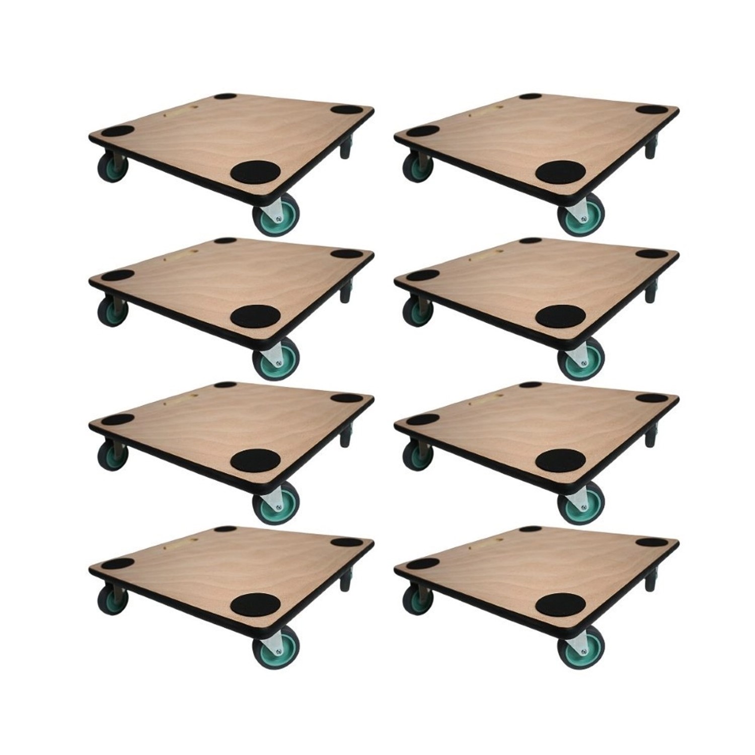 PROREGAL MegaDeal 8x Transportroller 4 Rollen HxBxT 11,5x50x50 cm Traglast günstig online kaufen