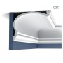 ORAC DECOR C343 LUXXUS Zierleiste, 5er Set, weiße Stuckleiste für Wand und Decke.