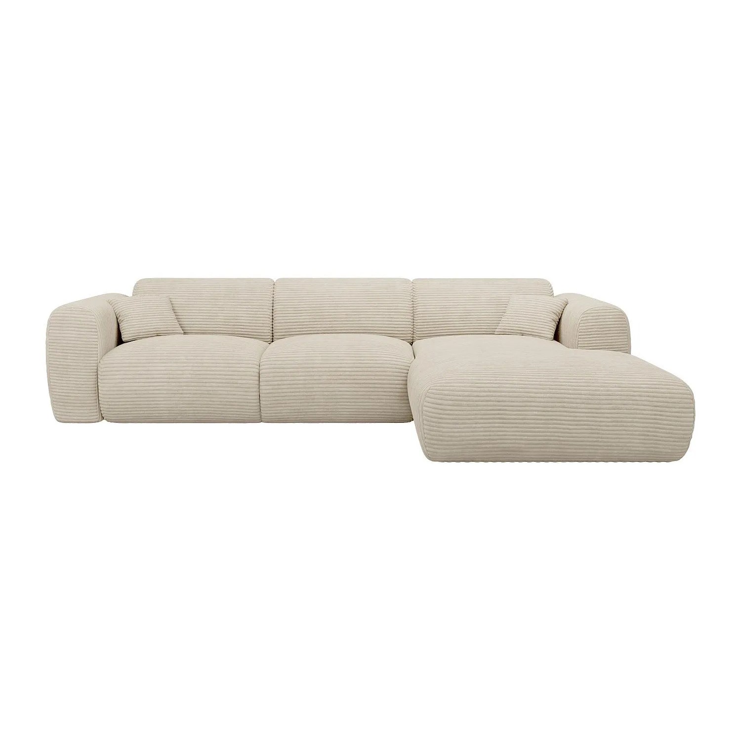 Vente-unique Sofa Ohne Schlafmöglichkeit Pogni Beige 280 cm