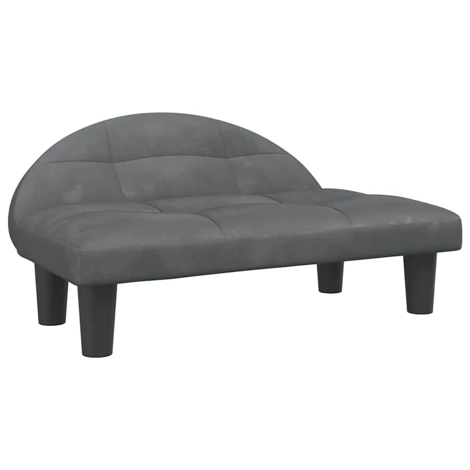 vidaXL Hundebett Dunkelgrau 70x52x30 cm Samt 171940