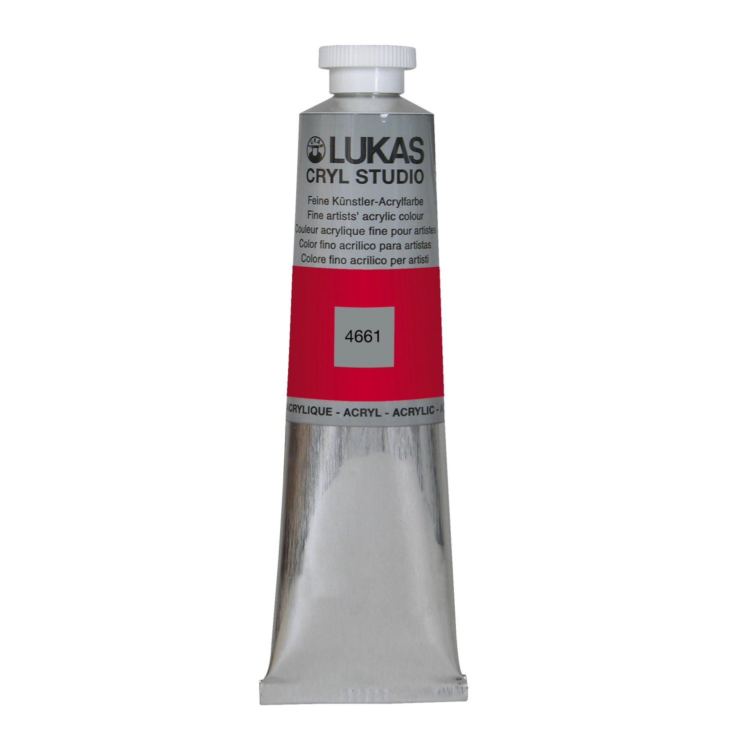 Lukas Cryl Studio Acrylfarbe Aluminiumtube Karminrot 75ml