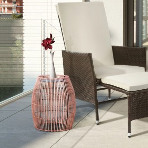 Teamson Home Gartendekoration 2-in-1 Kleine Solarbetriebene Laterne