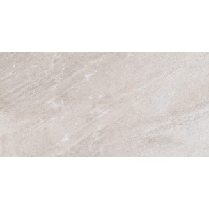 Feinsteinzeug Bodenfliese Olympus in Weiß, 59,7x29,7 cm, matte Steinoptik.