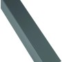 Anthrazitfarbene Alu Abdeckleiste (U-Profil) für Tjörn Zaunserie, 1761 mm lang.